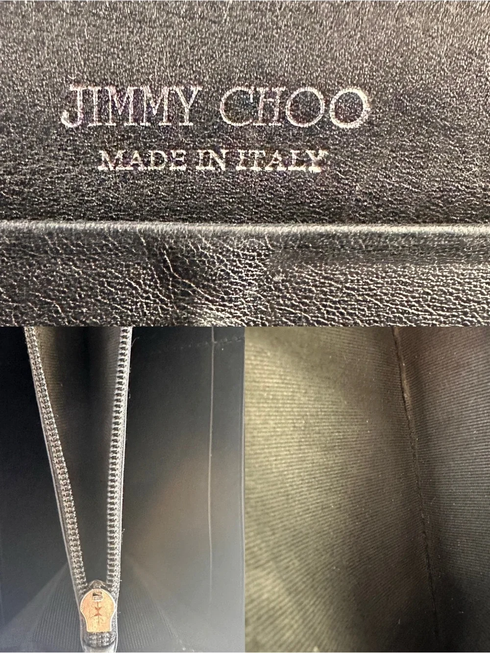 Jimmy Choo Filipa Star-Studded Black Leather Zip-Around Continental Long Wallet